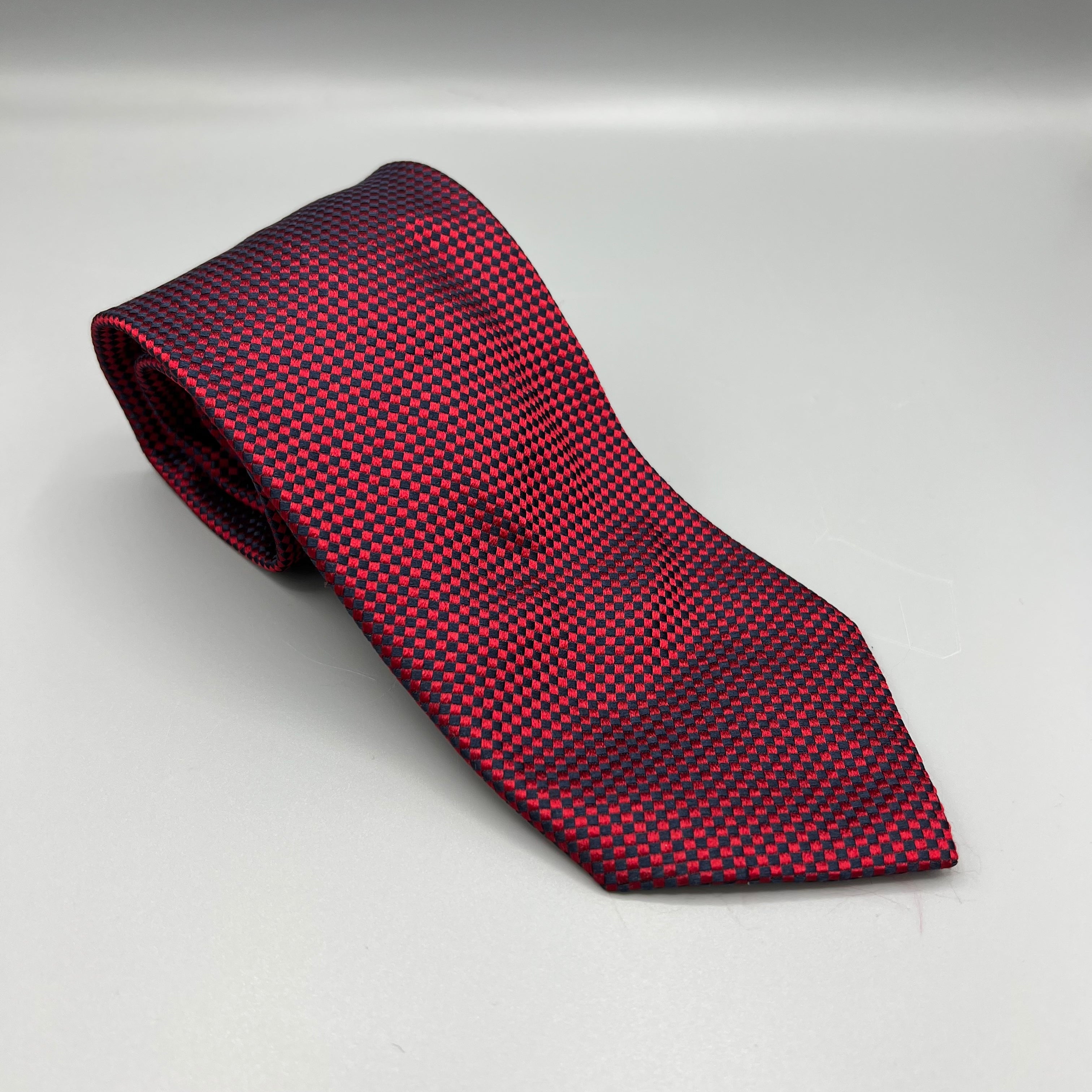 Cravate rouge et noire Atelier della Cravatta