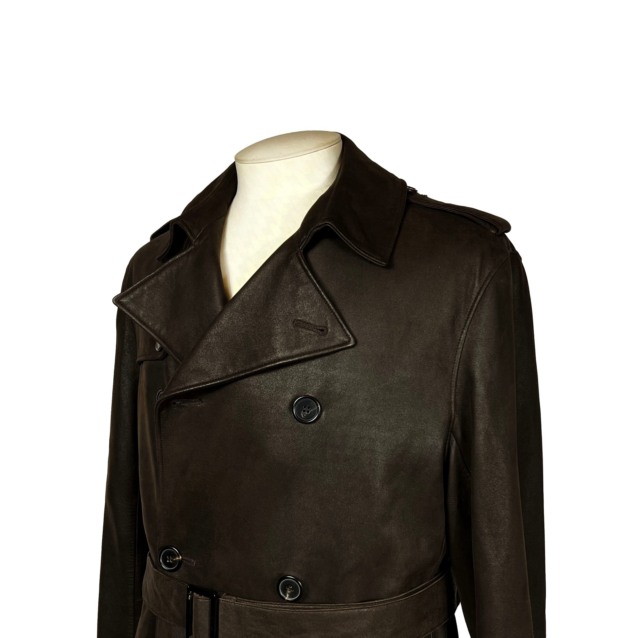 Manteau / Trench Seraphin Cuir d'Agneau