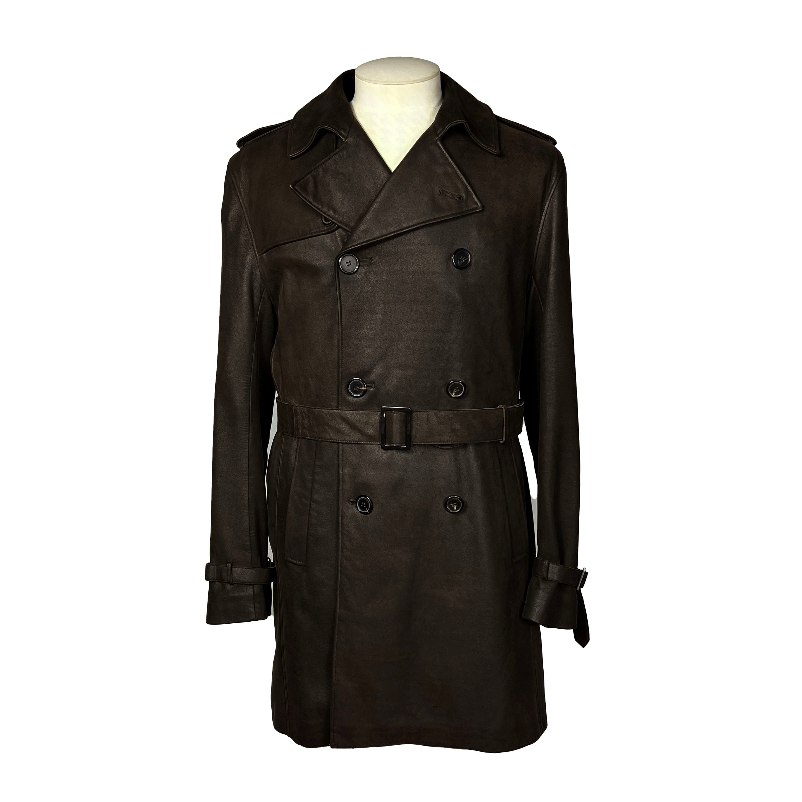 Manteau / Trench Seraphin Cuir d'Agneau