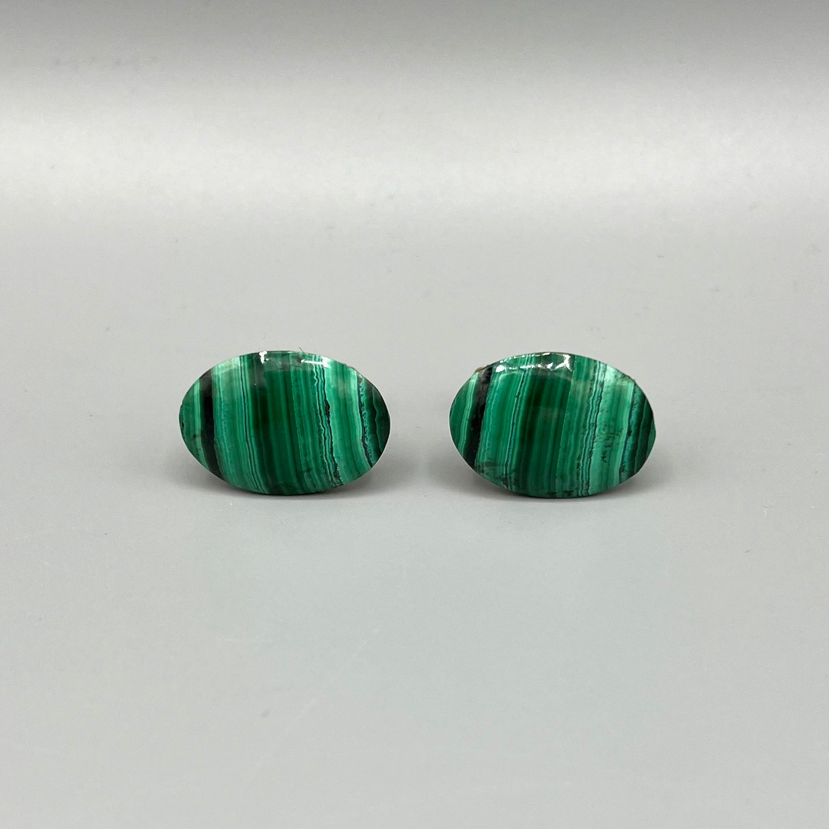 Boutons de manchette malachite