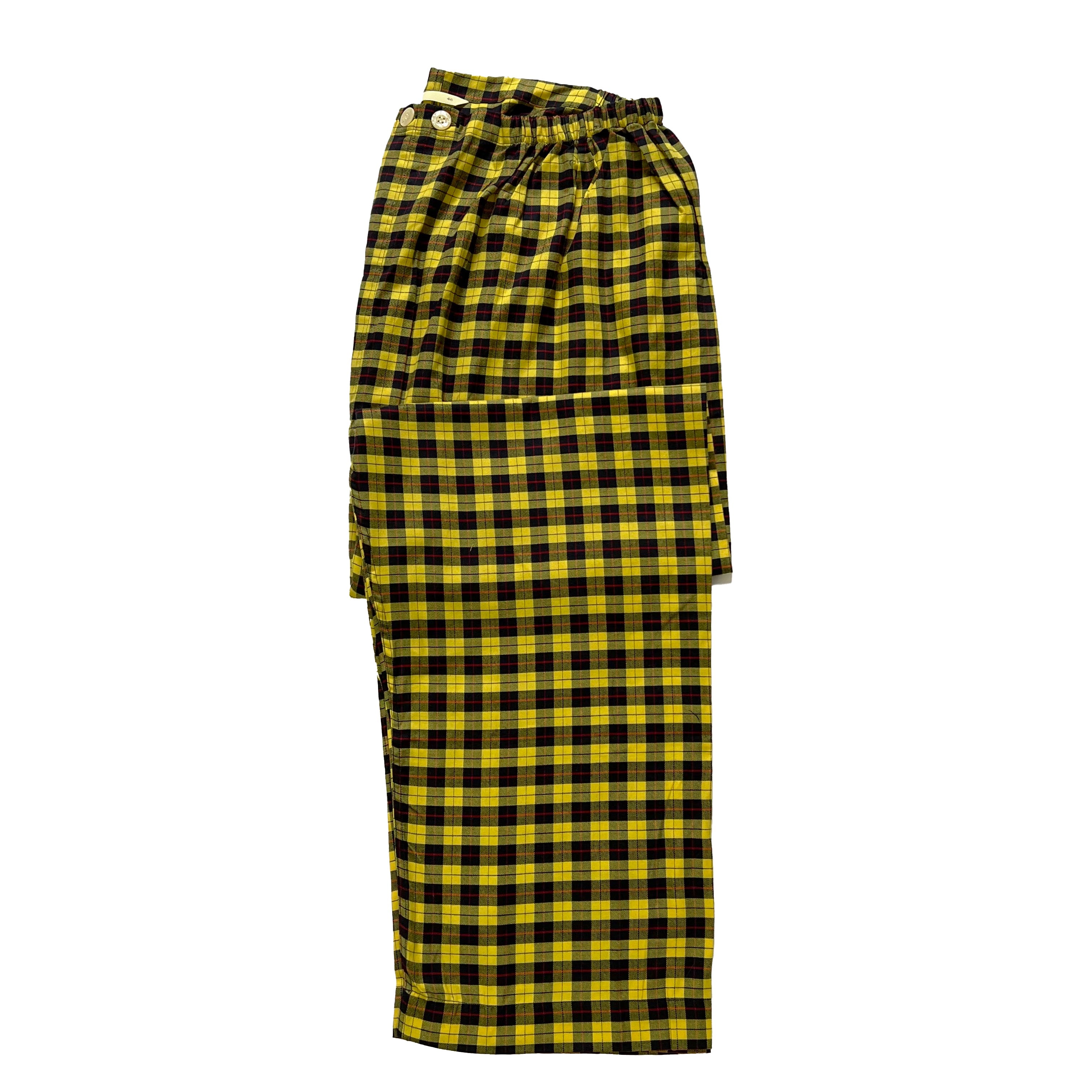 Pyjama jaune à carreaux Derek Rose