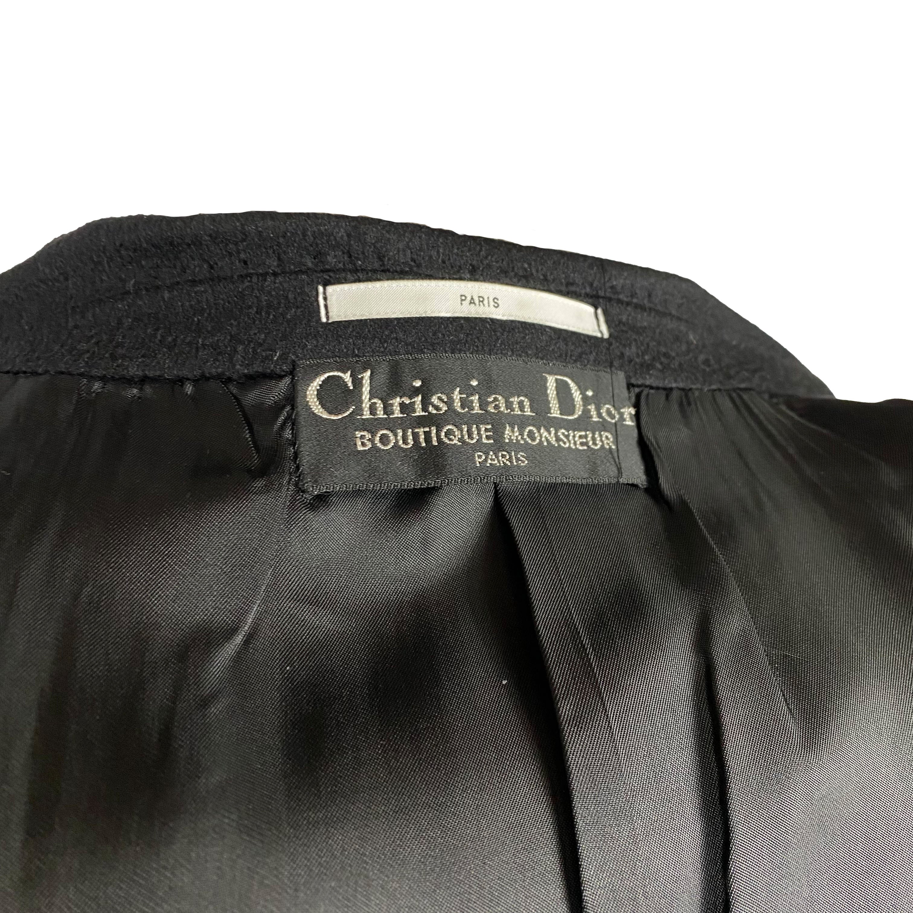Veste noire en cachemire Christian Dior