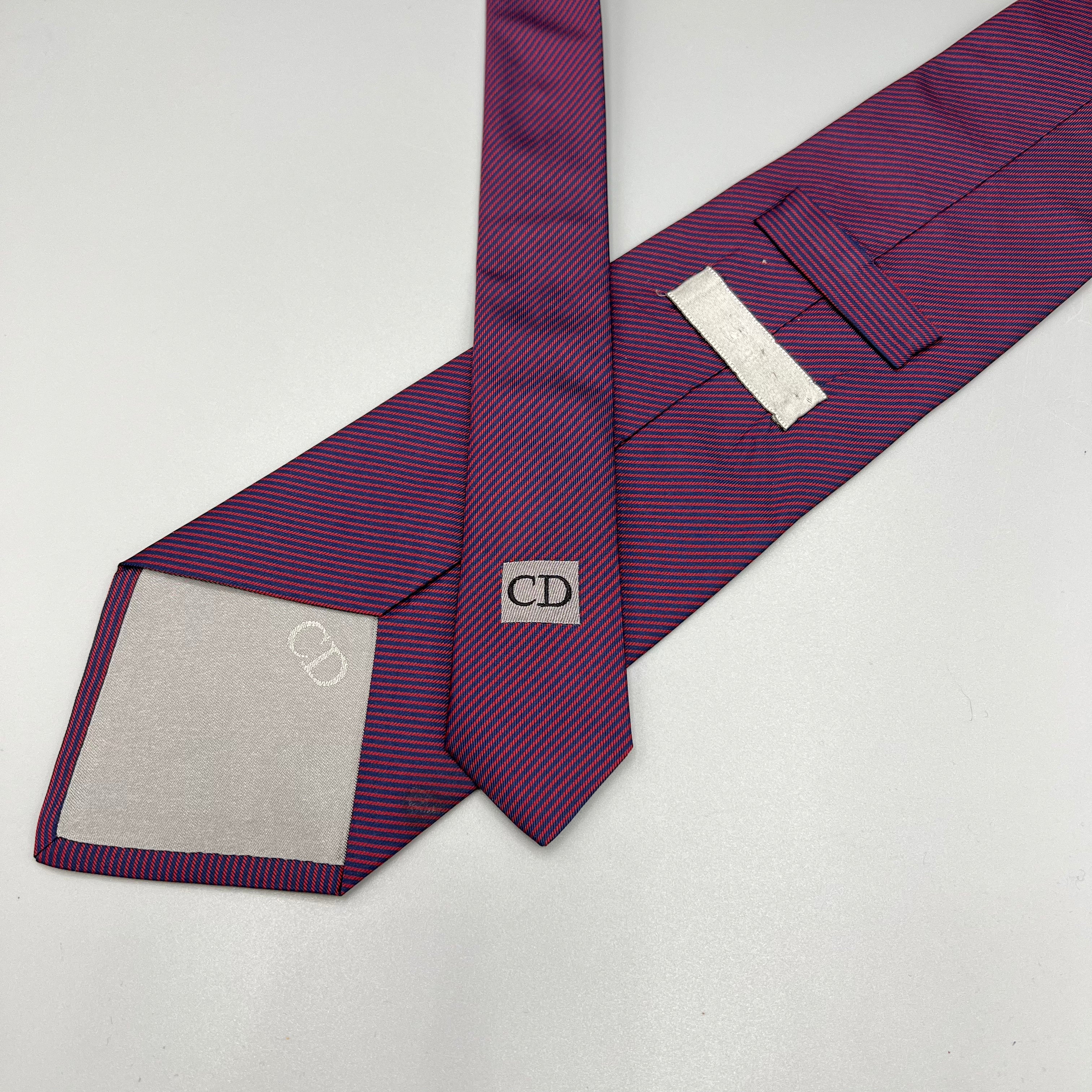 Cravate à rayures Dior