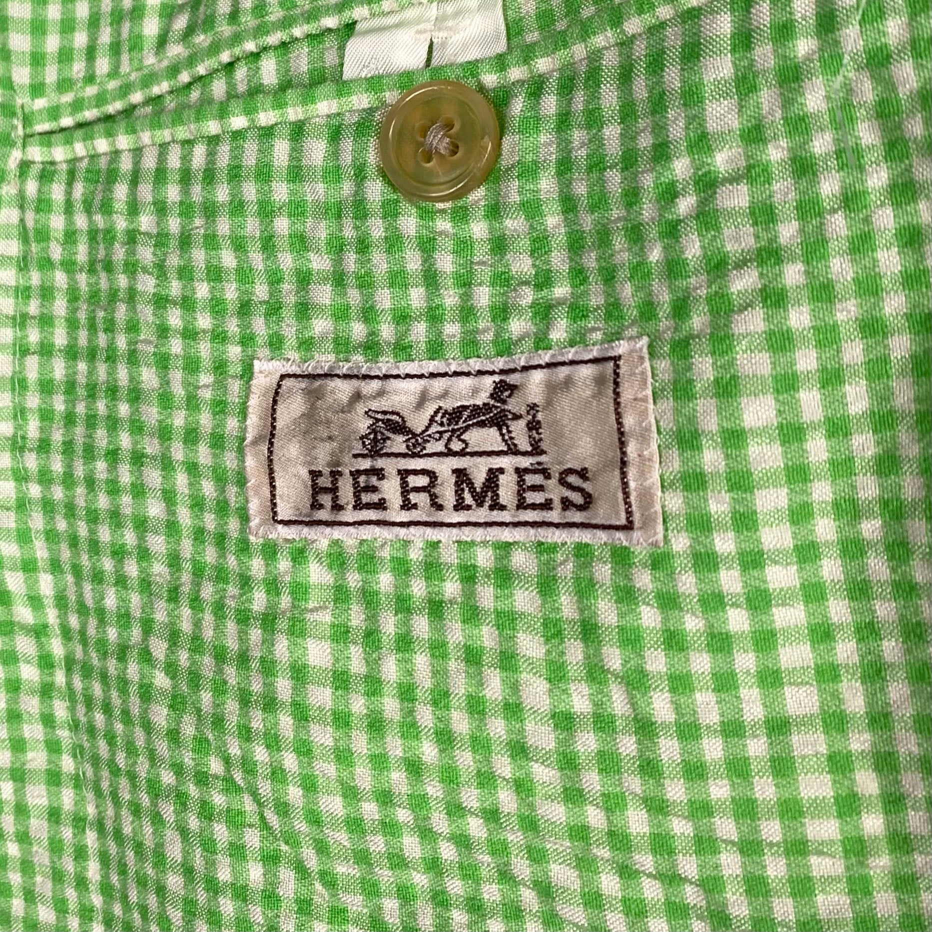 Veste en seersucker Hermès