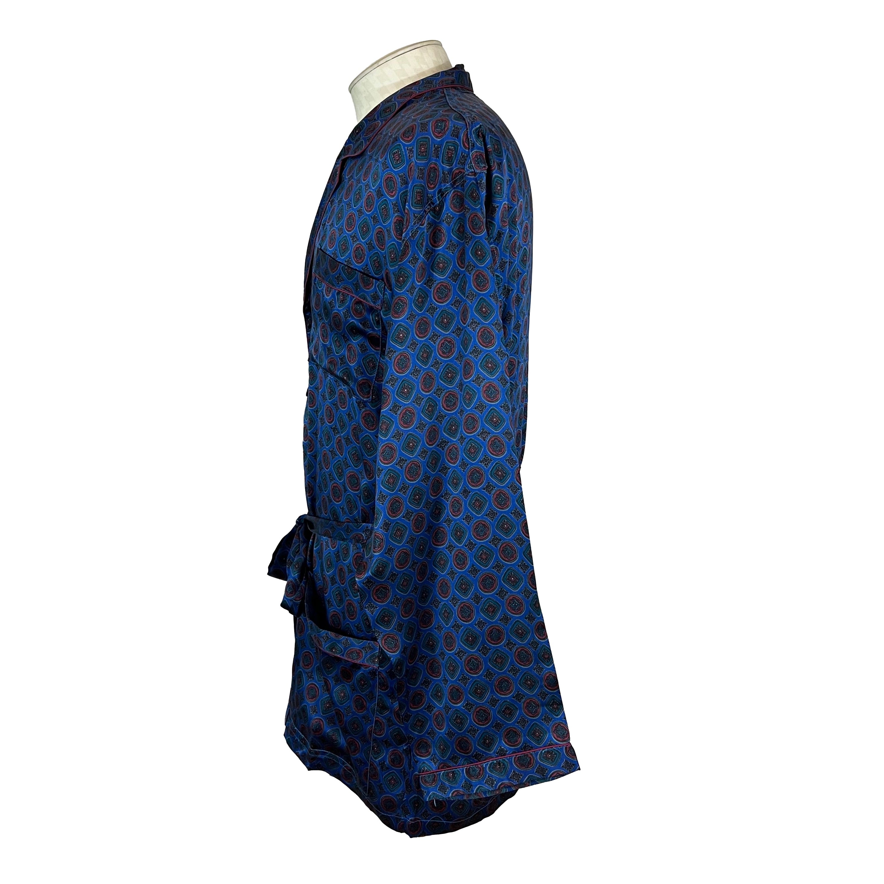 Pyjama en soie bleu LUI