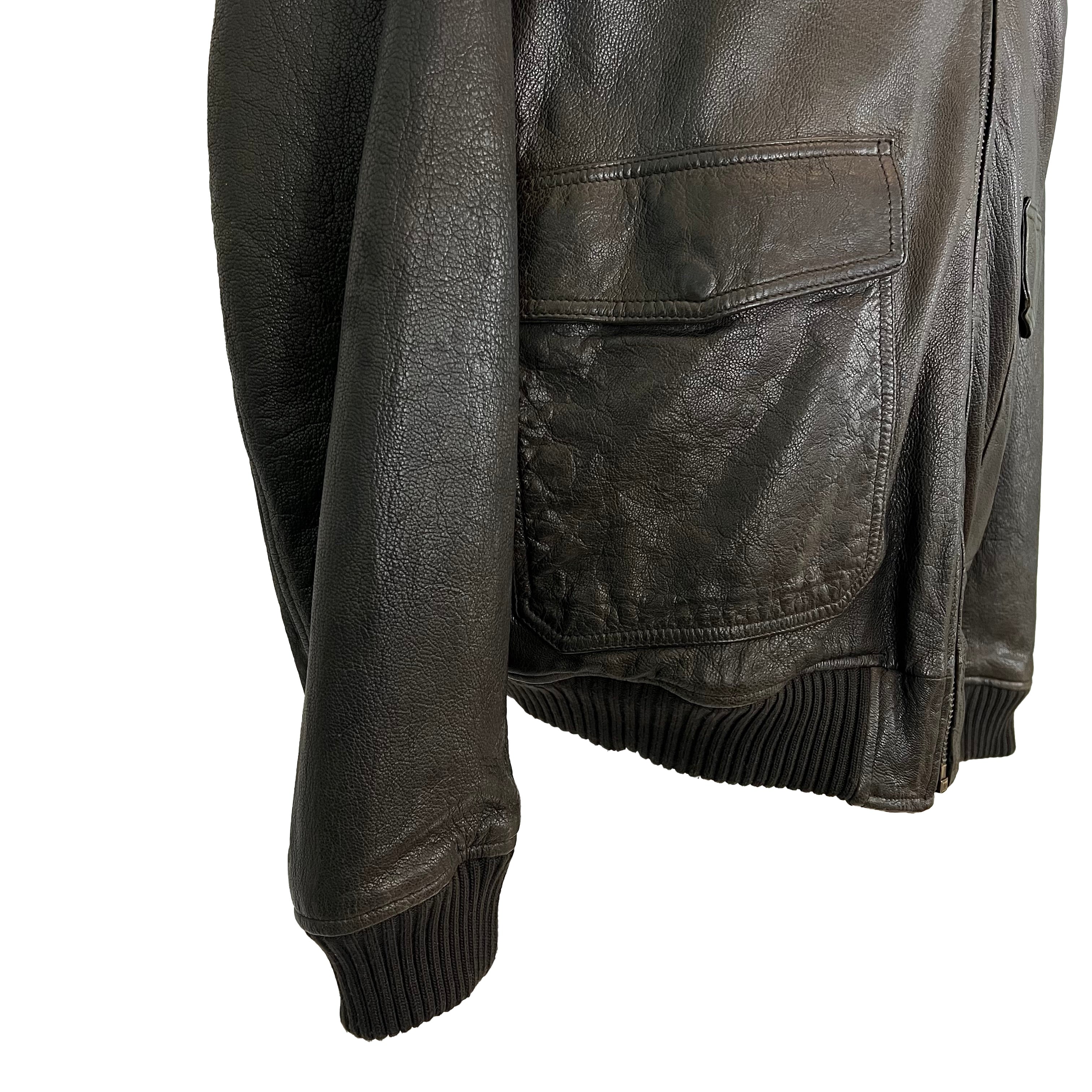 Blouson cuir online avirex