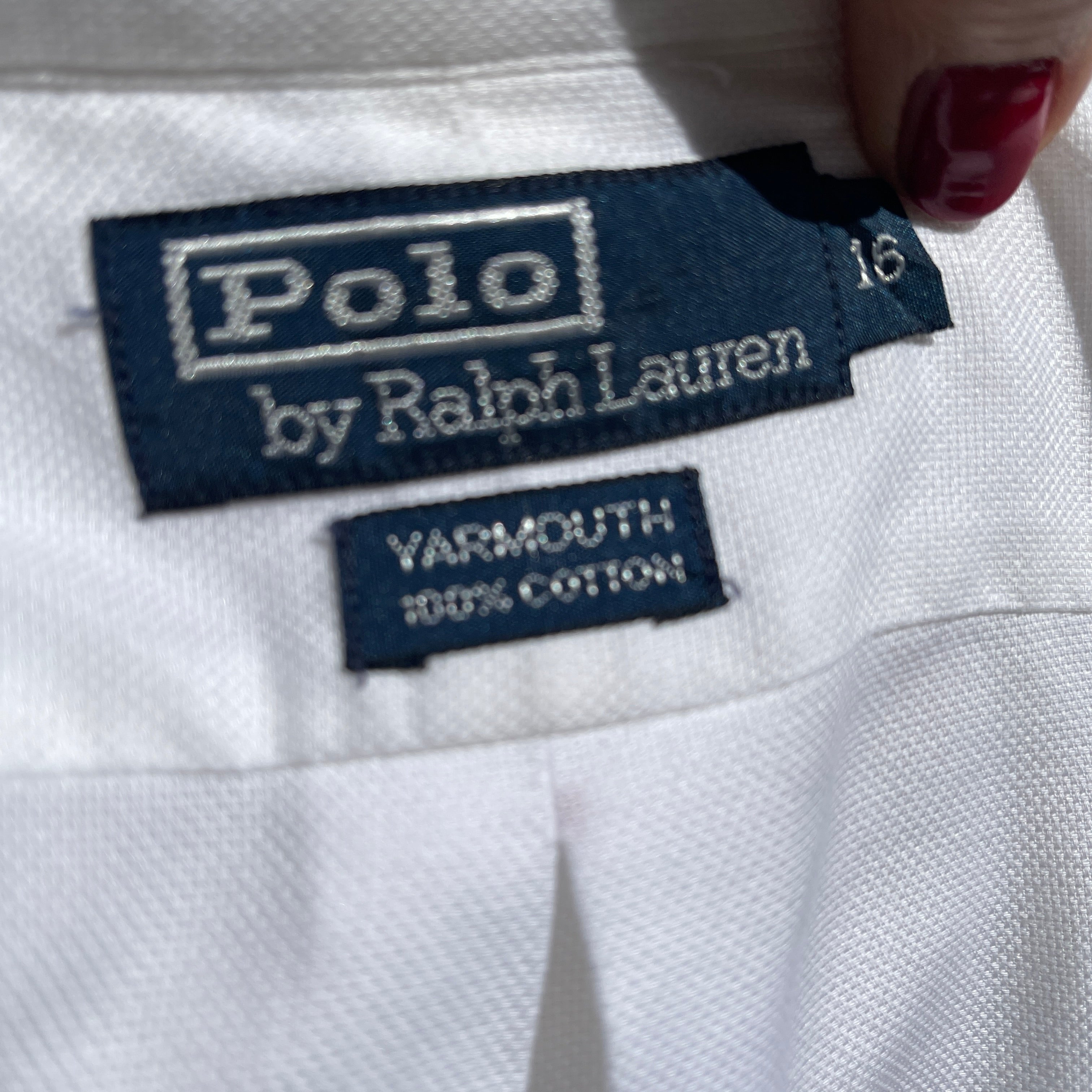 Etiquette chemise best sale ralph lauren